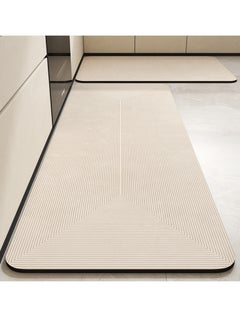 Buy Tycom Diatom Kitchen Rugs Kitchen Mat Non Slip Fluffy Soft Plush Microfiber Shower Carpet Rug Machine Washable Quick Dry Ultra Kitchen Mats 40 By 60 And 40 By 120 CM Line. in UAE