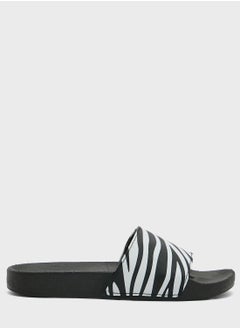 Buy Brave Soul For Seventy Five Zebra Print Sandals in UAE