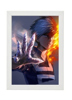 Buy Shoto Todoroki My hero Academia Abstract Wall Art Poster Frame in Egypt