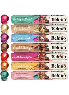 Buy Belmio Flavour Collection Coffee Capsules, Compatible with Original Line Machine, 10 Capsules in 1 Sleeve, Pack of 7 in UAE