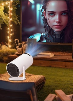 Buy Mini Projector with Android 11 Portable Projector 1080P Full HD 4K Support Smart 5G Projector WiFi 6 Band Horizontal Correction 180° Rotation in UAE