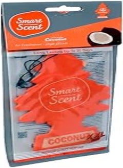 Buy Smart ND136 Large Hanging Car Air Freshner, Coconut Scent With Perfect Design, Premium And Eco-Friendly Material - Multi Colour in Egypt