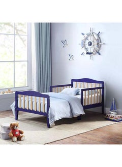 Buy Kids' Blue Wooden Bed: Playful, 120x200x140 cm by Alhome in Saudi Arabia