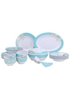 Buy 40pcs Melamine Ware Dinner Set, DC2111 | Lightweight | Chip Resistant | Dishwasher-Safe | Elegant Design | Superior Quality | Plates, Dishes, Bowls, Spoons, Service For 6 in Saudi Arabia