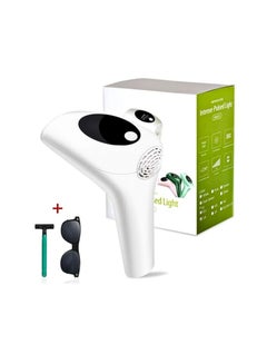 Buy New Professional IPL Laser Hair Removal Device with Razor and Sunglasses 900000 ( White ) in UAE