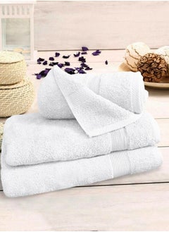 Buy Banotex bath towels set (Luxe) 3 towels, sizes 50X100 cm 300 g+ 70X140 cm 600 g+ 90X150 cm 810 g100% Egyptian cotton product, high-quality and absorbent combed cotton, suitable for all uses in UAE