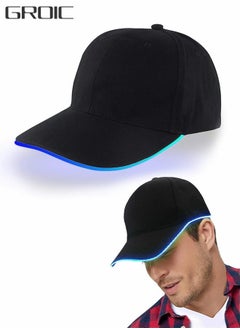 Buy LED Baseball Hat LED Light up Hat Flash Glow Rave Party Cap,Sunshade Sun Hat,Rave Accessories,Performance Accessories,Party Supplies in Saudi Arabia