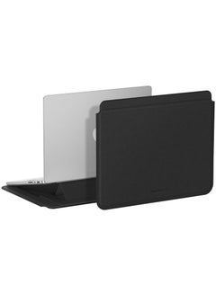 Buy Matte PRO MAG Sleeve with Stand Case Cover for Macbook PRO 14/13 inch and Macbook Air 13.6/13 inch - Black in UAE