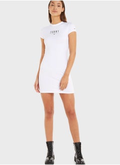 Buy Logo Detail Knitted Dress in Saudi Arabia