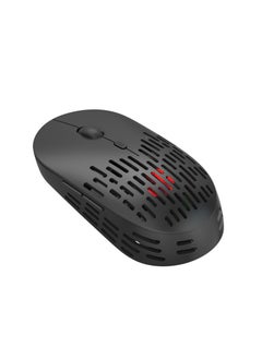 اشتري T38 Wireless Mouse Lightweight Silent 6 Button 2.4GHz 1600DPI Rechargeable Mouse for Office (Black) في الامارات