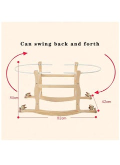 Buy Rocking Moses Basket Stand With Wheels in Saudi Arabia