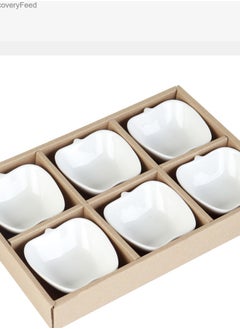 Buy Ceramic nut and cake mold set of 6-Apple-white6 in Saudi Arabia