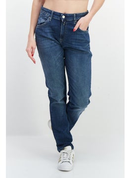 اشتري Women Regular Fit Marty Stretchable Jeans, Washed Indigo في السعودية