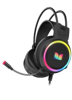 اشتري G902 Gaming Headset – RGB LED Backlit – Stereo Sound  – Dual 50mm Drivers  – Noise Reduction mic  Wired 2*3.5mm AUX + USB for light For PC / PS4-5 / Xbox one / Mobile في مصر