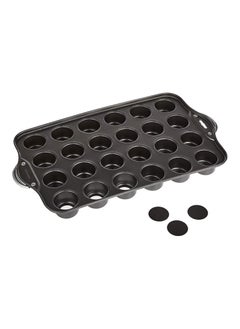 Buy Non-stick 24 deluxe mini cheesecake pan Metallic Cupcake Surprise Baking Pan in UAE