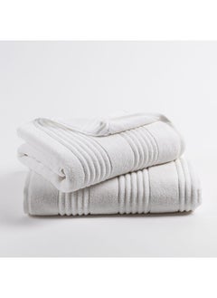 Buy Serenity Bath Sheet, White - 500 GSM, 85X165 cm in UAE