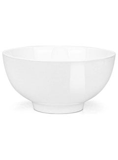 اشتري Ceramic Deep Soup Bowl - 20 Ounces Large Bowls for Kitchen - White Porcelain Bowls for Cereal, Salad, Rice, Pasta, Soup, Oatmeal, Ramen, Noodle في الامارات