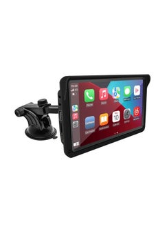 Buy 7-inch portable wireless car monitor - supports Apple CarPlay and Android Auto - easy to install in Saudi Arabia