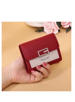 Buy PU Leather Wallet Red in Saudi Arabia