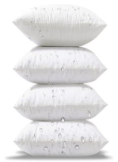 اشتري Phantoscope 16 x 16 Outdoor Pillow Inserts - Pack of 4 Outdoor Pillows Water Resistant Throw Pillow Inserts Hypoallergenic Square Decorative Couch Sham Cushion Stuffer - 16 Inches في الامارات