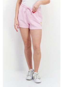 Buy Women Graphic Print Basic Shorts, Pink in UAE