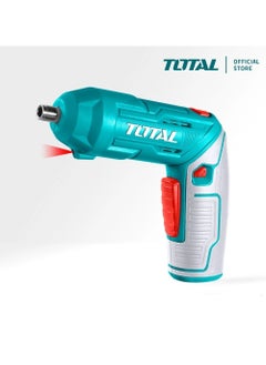 Buy TOTAL Lithium Ion 4V Screwdriver 2 Functions With 19 Screwdriver Bits And Connector TSDLI0442 in Saudi Arabia