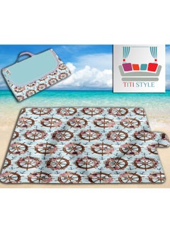 Buy Waterproof beach rug that can be folded into a small and lightweight bag, 100 x 145 cm in Egypt