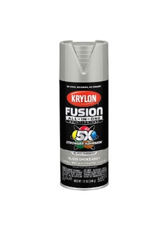 Buy Fusion All-In-One Spray Paint and Primer Gloss Smoke Grey 12oz K02723007 in Saudi Arabia