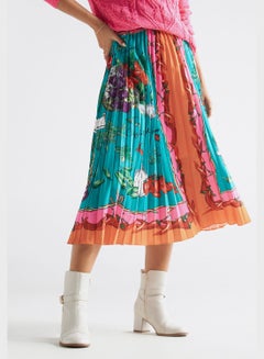 Buy Printed High Waist Skirt in UAE