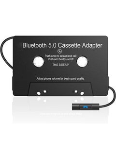 Buy Cassette Adapter,3.7V Smartphone Converter,BT Cassette Adapter for Car Stereo,Wireless Cassette Auxiliary Adapter,Bluetooth Hands-Free,120mah Battery Capacity for Home/Car(Black) in Saudi Arabia
