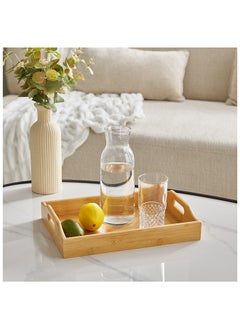 Buy Bamboo Tray 35 x 6 x 25 cm in Saudi Arabia