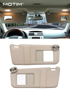 thumbnail image 2 of Gray Sun Visor Set For 2007–2011 Toyota Camry – Left & Right, Cloth, No Sunroof 2 of 4