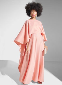 Buy Cape Sleeve Pleated Kaftan in Saudi Arabia