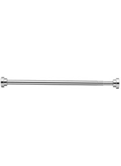 Buy Stainless Steel Spring Perforated Shower Curtain Rod Telescopic Rod Curtain Hanging Rod 100cm in UAE