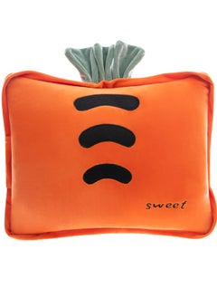 Buy Travel Blanket and Afternoon Snack Blanket Set, 3 in 1 Cushion Blanket, Beautiful Plush Carrot-shaped Filled Cushion, Warm Hands, Suitable for Children's Travel and Office Nap in Saudi Arabia