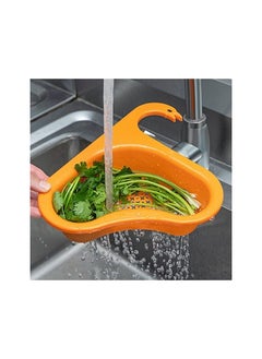 Buy Kitchen Sink drainage basket, faucet, food garbage strainer, drainage shelf, organization accessory Colour:Yellow model:There are four options in UAE