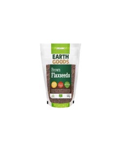 اشتري Earth Goods Organic Brown Flaxseeds 340g في الامارات