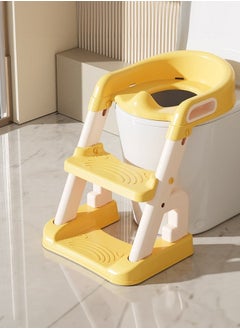 اشتري Toddler Potty Training Seat With Step Stool Ladder Comfortable Safe Toilet Seat With Splash Guard في الامارات