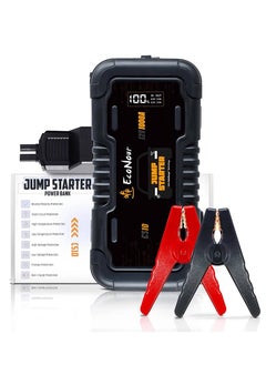 Buy EcoNour CS10 Car Battery Jump Starter 1600A Battery Jumper Starter Portable, 12V Car Battery Booster Charger with SOS, Ideal for Up to 7.0L Gas, 5.5L Diesel Engines (12000 mAh) in Saudi Arabia