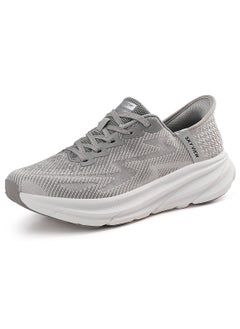 Buy SKY VIEW Supportive Men And Women Hands Free Slip-ins Running Shoes Unisex Cushioned Breathable Athletic Fashion Sneakers Non Slip Walking Tennis Shoes Grey in UAE