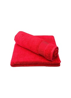 Buy Luxury Comfort Towel Set - 140x70 Size - 600 GSM - Ultra Soft and Absorbent - Bath Towel - Quick Dry - 588 Gram - Pack of 2 in Saudi Arabia