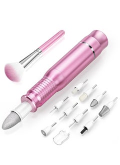 Buy Professional Manicure Pedicure Kit, Electric Nail Drill Set with LED Display, 25000RPM, 11-Piece Attachments Plus 20 Sanding Bands, Nail Grinder Tool for Women Men Baby Pets, with Dust Brush in Saudi Arabia