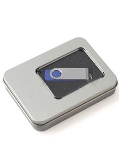 Buy 12 Rectangular Pendrive Metal Tin Box - Plain Silver Hinged Blank Storage Case, Survival Kit Tins, Size  88 x 60 x 20 mm in UAE