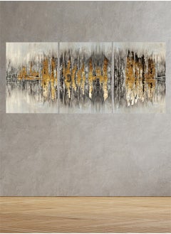 Buy Decorative Wall Art Painting With an Abstract Design 3 Pieces Size 120x60cm in Saudi Arabia