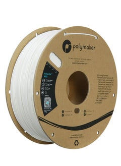 Buy Polymaker ABS Filament 1.75mm White ABS, 1kg Heat Resistant ABS Cardboard Spool - PolyLite ABS 3D Filament 1.75mm White Filament in UAE