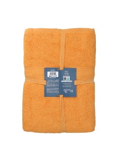 Buy 2-Piece Reyna Bath Towel Set Orange 70 x 140 cm PI1038-PD457-AW3 in Saudi Arabia