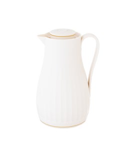 Buy Plastic Coffee & Tea Flask 1 Liter white color in Saudi Arabia