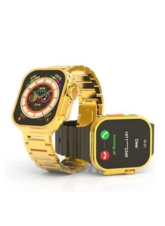 Buy X8 Ultra Max Gold Edition, Heart rate sensor, Blood oxygen monitor Display 49 mm - with 2 Strap in Egypt