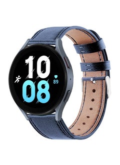 Buy Bands Compatible with Samsung Galaxy Watch 6/6 classic / 5/5 Pro / 4/4 Classic / 3 41mm / Active 2, 20mm Printed Leather Replacement Strap for Women Men (Blue) in UAE