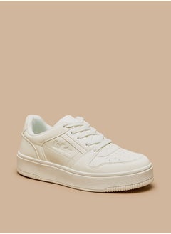 Buy Women's Perforated Sneakers with Lace-Up Closure in Saudi Arabia